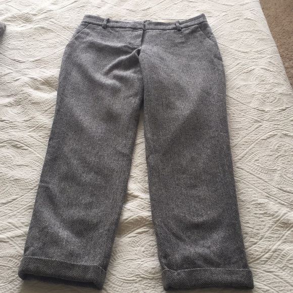 Straight leg Cafe Capri wool pant - Picture 1 of 2